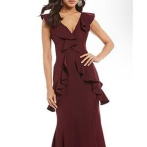 Gianni Bini | Dresses | Grace Metallic Plisse Sweetheart Neck Cutout Tiered  Dress | Poshmark
